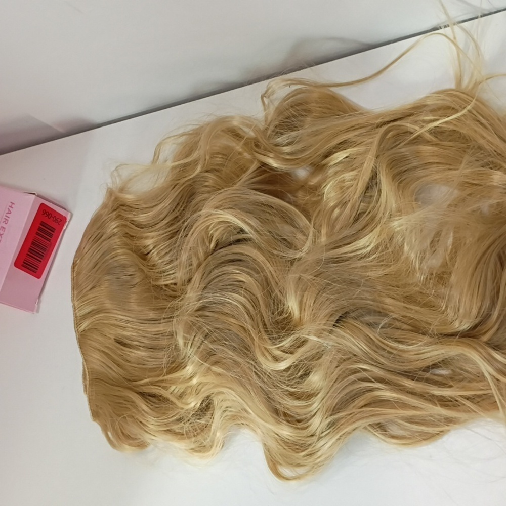 Clip-In Hair Extensions 20” Blonde Mix – 4PCS Thick Wavy Natural Volume - Picture 5 of 5